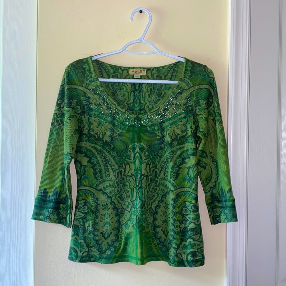 Vintage Green Top